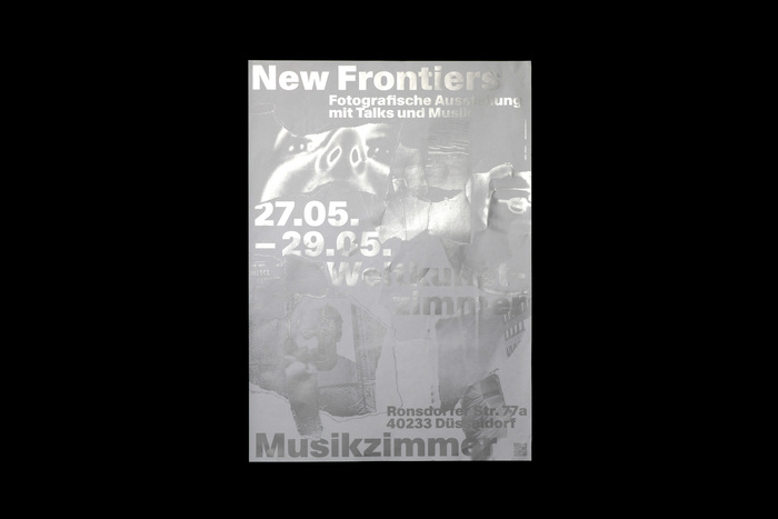 New Frontiers exhibition poster and flyers 1