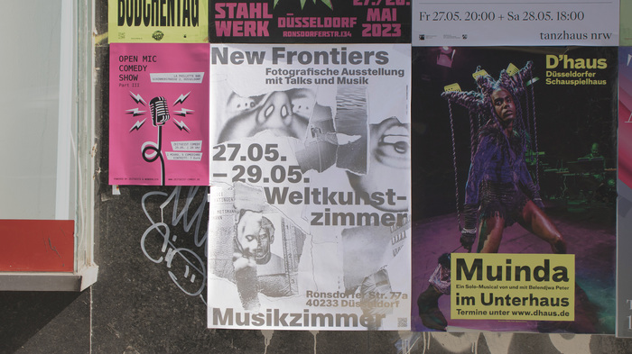 New Frontiers exhibition poster and flyers 7