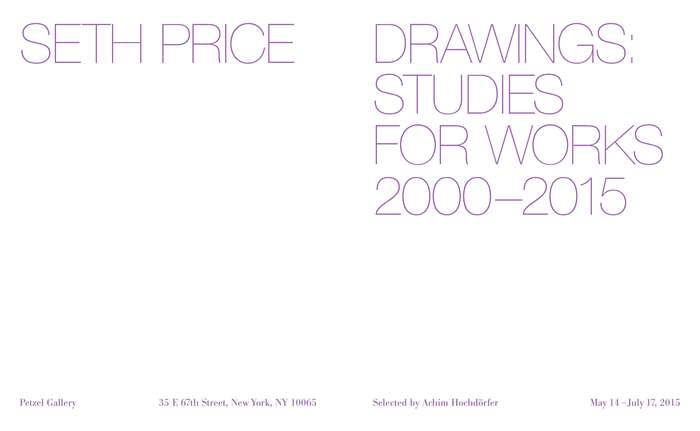 Seth Price Drawings: Studies for Works 2000–2015 exhibition catalog 4