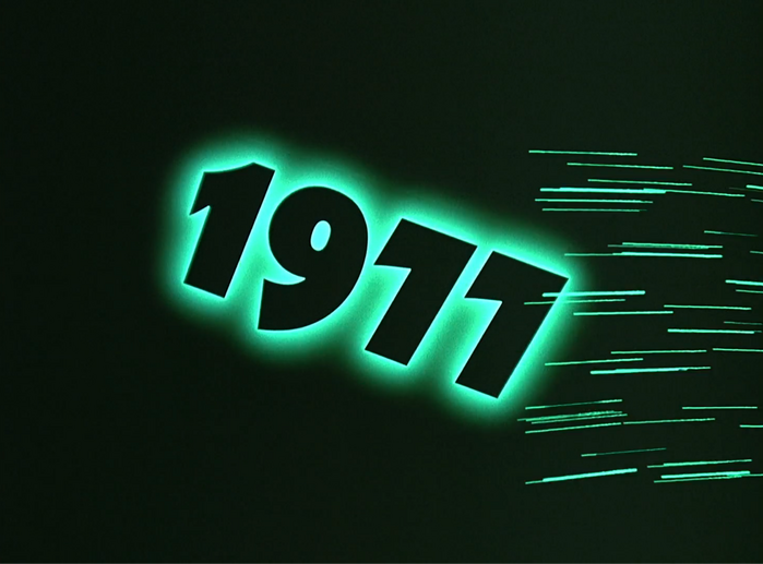 Fanfare used for the years flashing by in the season 1 intro