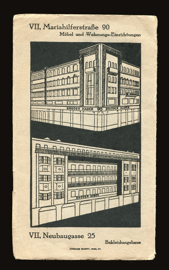 The map was printed by “Bernhard [?], Wien, VII.”