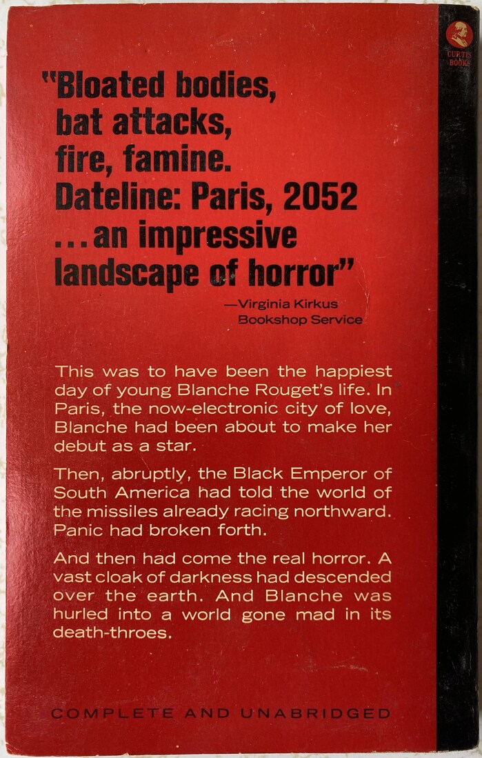 Ashes, Ashes by René Barjavel (Curtis Books) 2