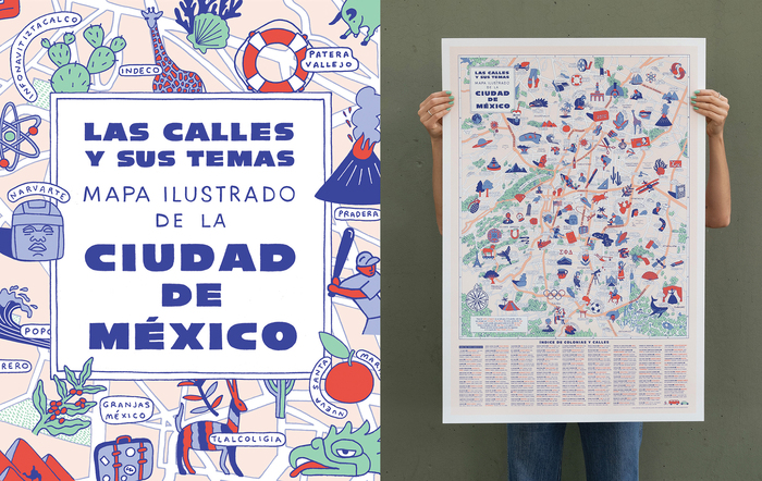 Las calles y sus temas. Mapa ilustrado de la Ciudad de México 1