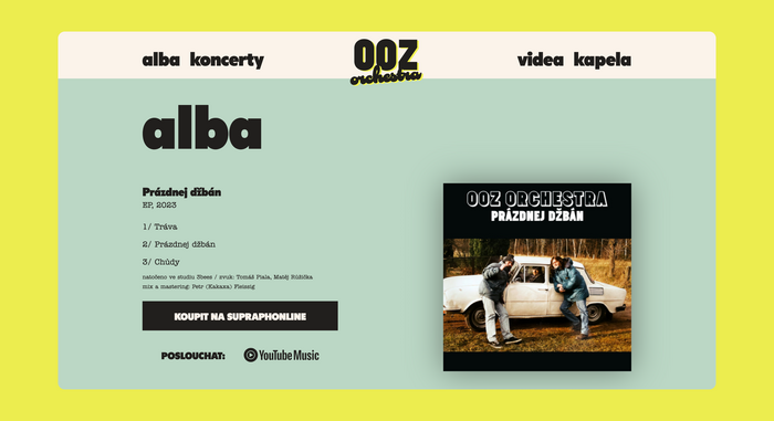 OOZ orchestra website 2