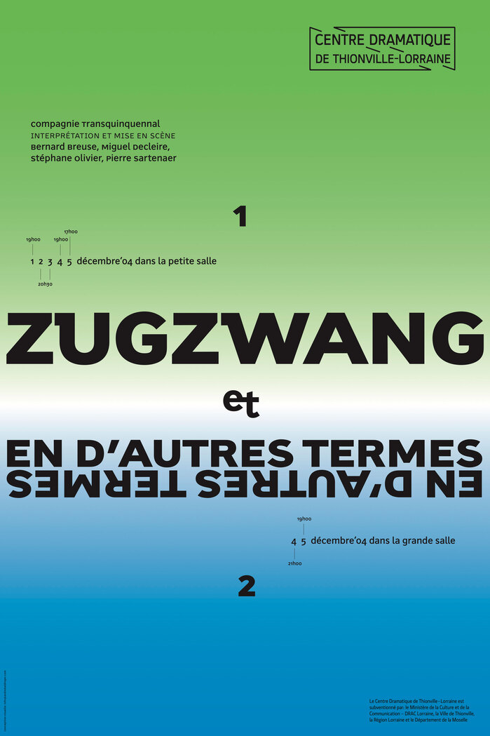 Centre Dramatique National de Thionville-Lorraine poster series 1