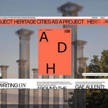 ADH – Journal of Architectural Design and History