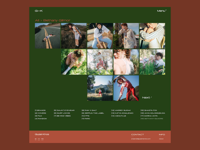 Guzel Khos portfolio website 7