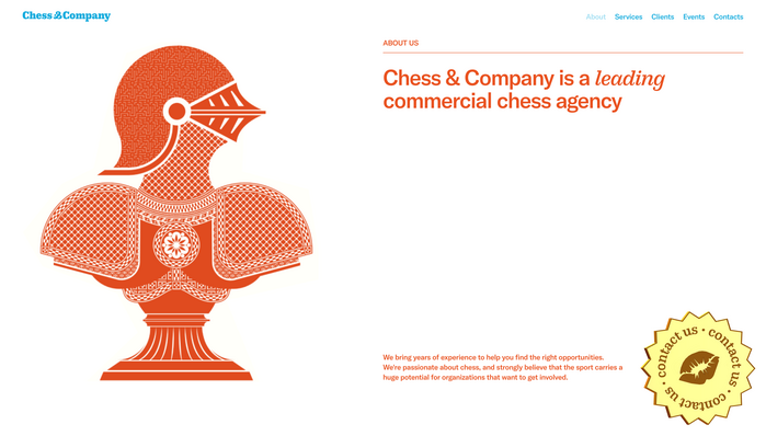 Chess &amp; Company website 2