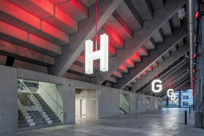 Lonza Arena signage, Visp 2