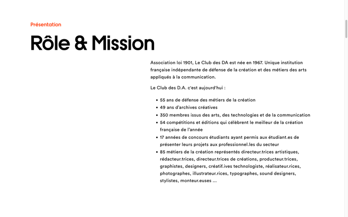 Website: role and mission