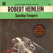 <cite>Starship Troopers</cite> by Robert Heinlein (Four Square)