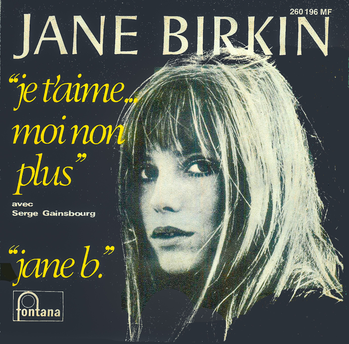 Jane Birkin &amp; Serge Gainsbourg – “Je t’aime… moi non plus” / “Jane B.” single cover 1