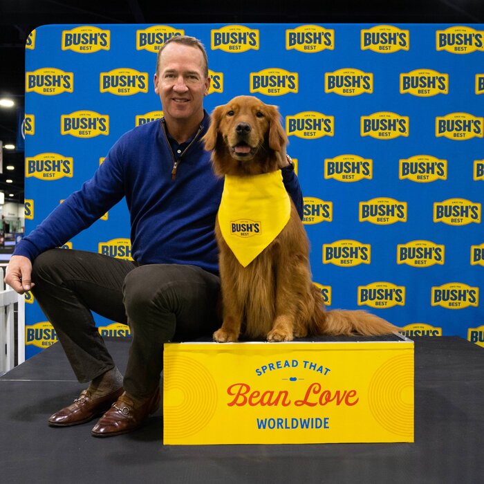 From PR Newswire: “Peyton Manning meets Duke Bush, Bush’s® one and only spokesdog, for the first time ahead of working together on a partnership to elevate the beautiful bean.”