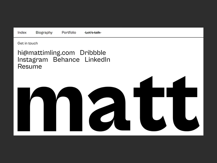 Matt Imling portfolio website 5