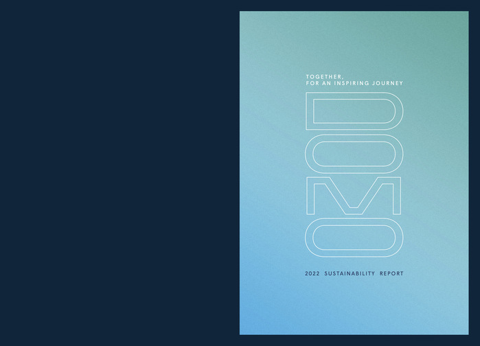 Cover of DOMO’s Sustainability Report, published in June 2023