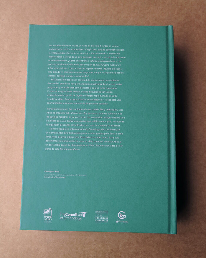 Atlas de las Aves Nidificantes de Chile, 2011–2016 15