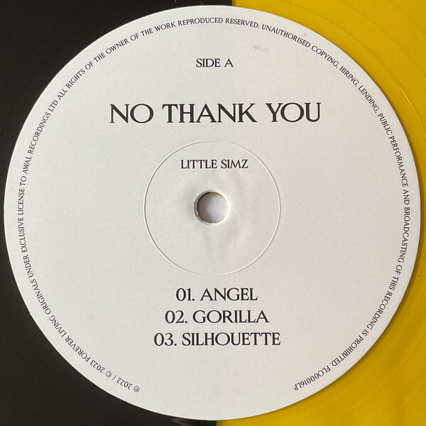 Little Simz – No Thank You album art - Fonts In Use