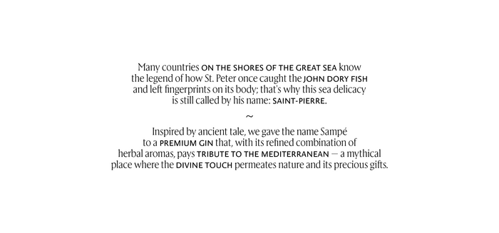 The highlighted words in Brioni Sans caps are scaled to match the x-height of Rector.