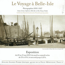 <cite>Le Voyage à Belle-Isle</cite> exhibition flyer