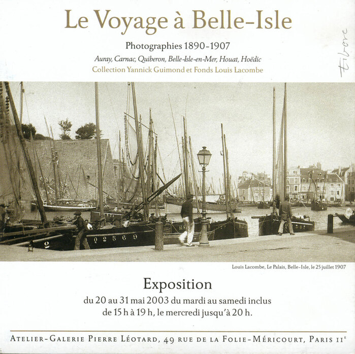 Le Voyage à Belle-Isle exhibition flyer