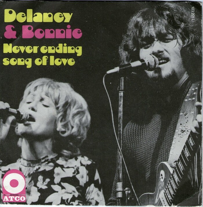 Delaney &amp; Bonnie – “Never Ending Song Of Love” French single cover