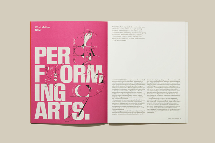 Metcalf Foundation Biennial Report 2020–21, “What Matters Now?” 3