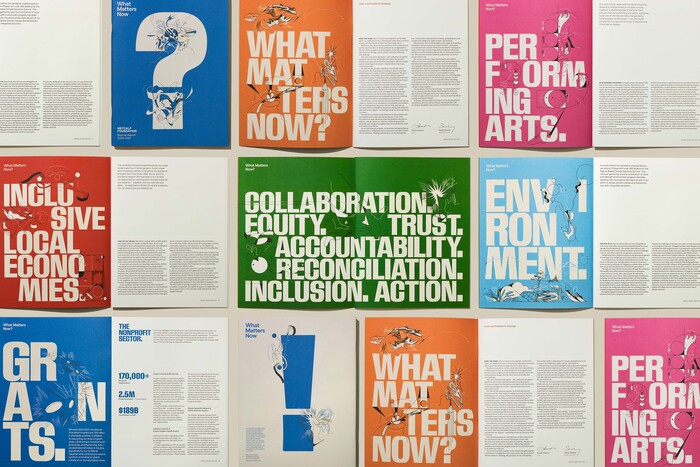 Metcalf Foundation Biennial Report 2020–21, “What Matters Now?” 9