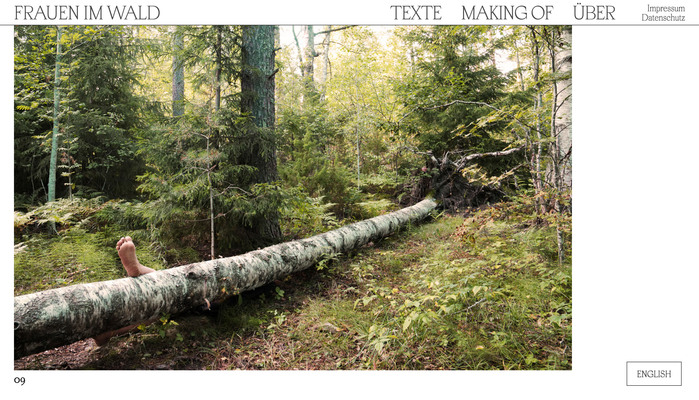 Frauen im Wald / Women in the Forest website 4