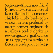 Section 25 – <cite>Always now</cite> album art