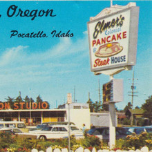 Elmer’s Pancake & Steak House postcard