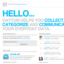 Daytum website and app