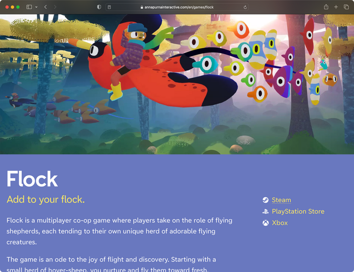Annapurna Interactive website 3