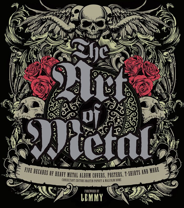 The cover features a grunged  with a modified A for the title,  for the subtitle and  for the names of the editors. “Lemmy” is in .