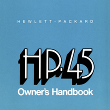 HP-45 calculator documentation
