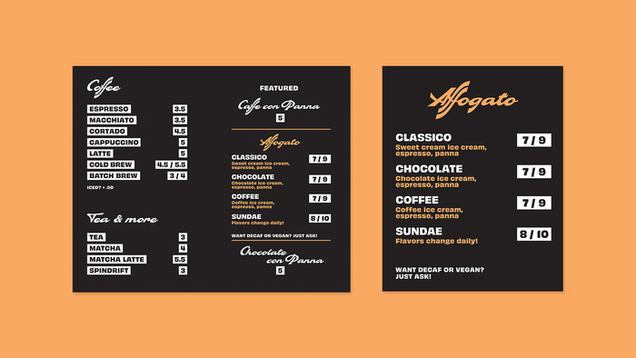 Caffè Panna branding 5