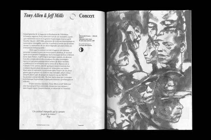 Spread from the 2019 festival program