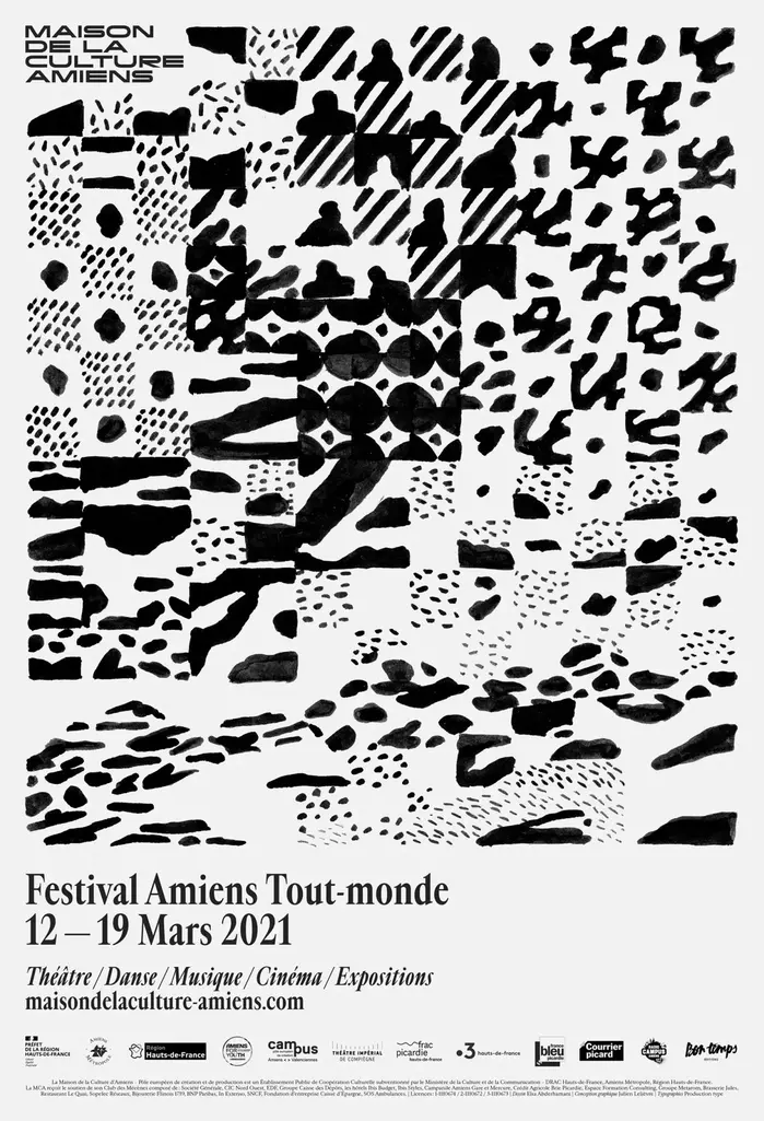 2021 festival poster with art by Elsa Abderhamani