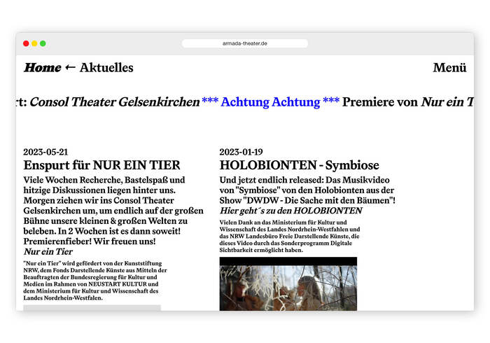 Armada Theater website 3