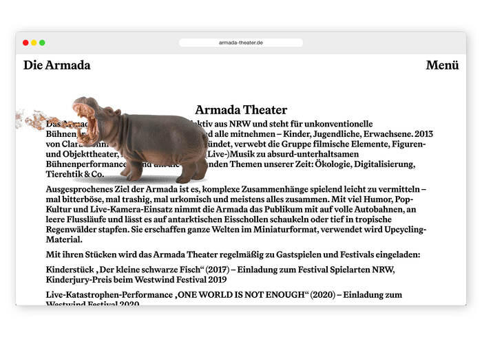 Armada Theater website 4