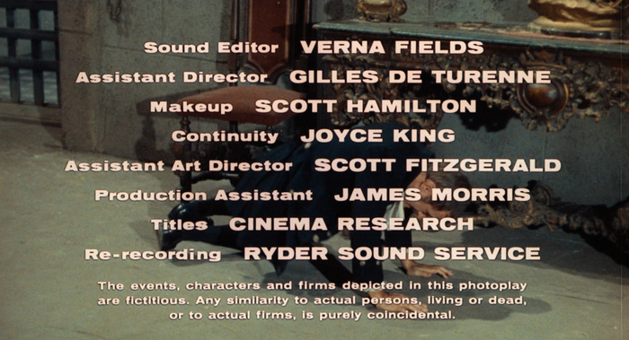 Targets opening titles and end credits 6