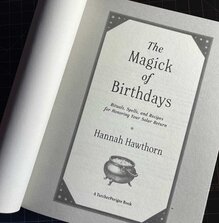 <cite>The Magick of Birthdays</cite> by Hannah Hawthorn