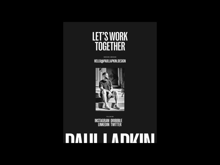 Paul Lapkin’s portfolio website 7