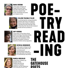 The Gatehouse Poets poetry reading flyer