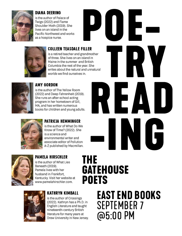 The Gatehouse Poets poetry reading flyer