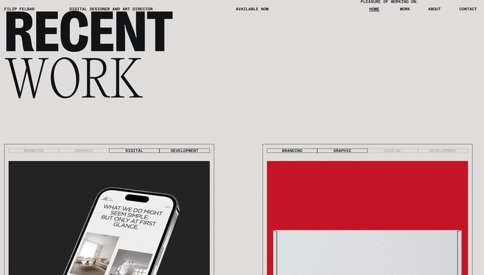 Filip Felbar portfolio website 11