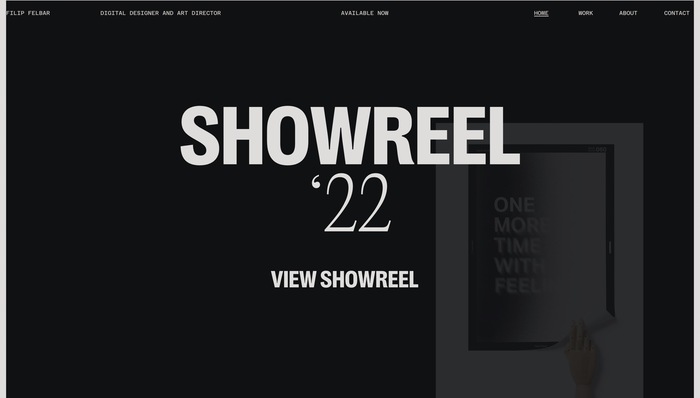 Filip Felbar portfolio website 3