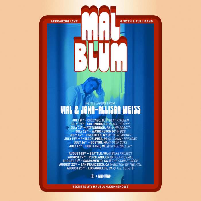 Mal Blum tour T-shirt and poster 3
