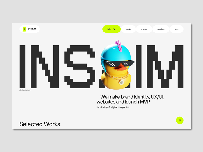 Insaim portfolio website 2