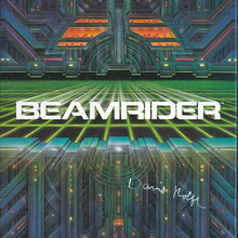 <cite>Beamrider</cite> cover art and patch