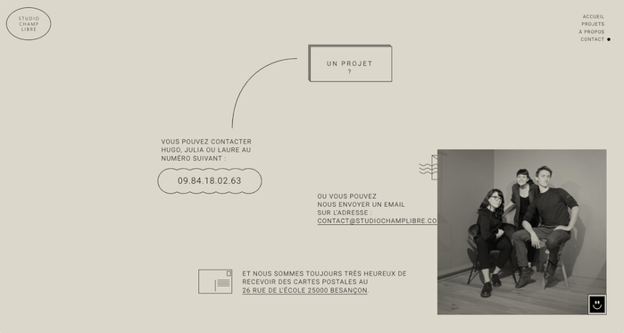 Studio Champ Libre website 4